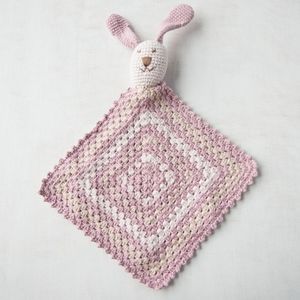 NEW Fair Trade Organic Bunny Lovey Blanket Toy